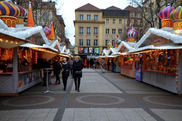 Peu d'affluence au marché de Noel de Metz