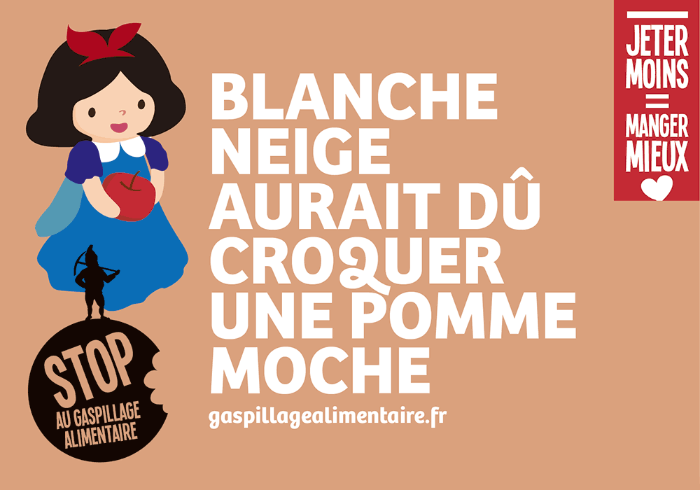 Les contes de Disney appuient le propos du ministère pour lutter contre le gaspillage alimentaire