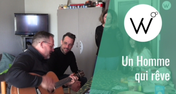 Olivier, fondateur d'un groupe de musique solidaire