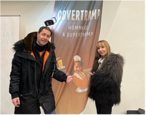 Philippe Tailleferd et Sandra Battini, membres du groupe Covertramp.
